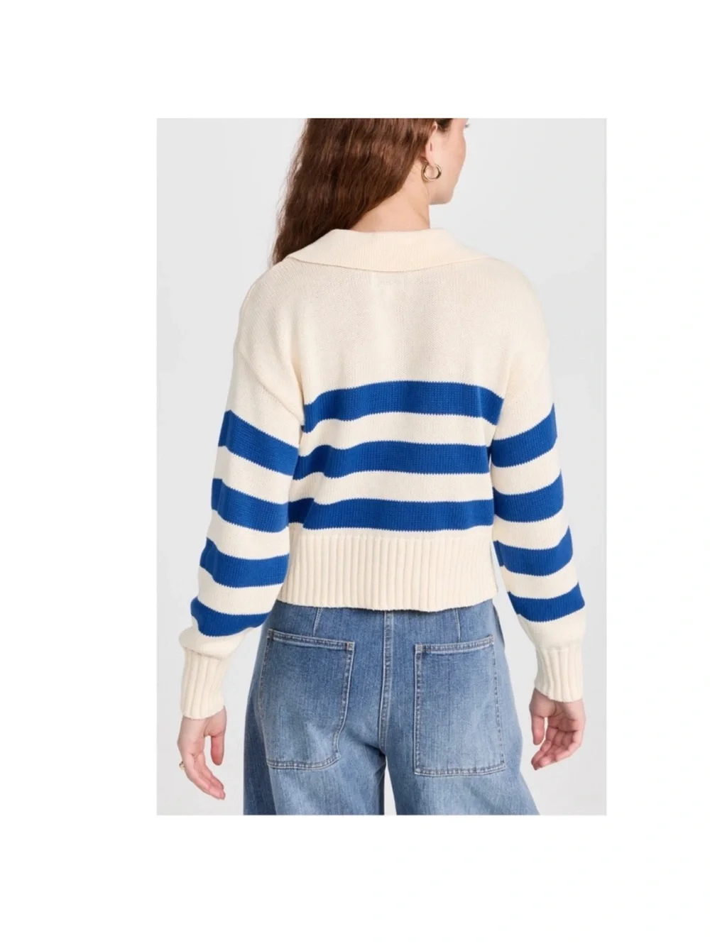Pistola Arlo Polo Sweater XS Stripe 100% Cotton preppy French coastal fisherman - Picture 8 of 9